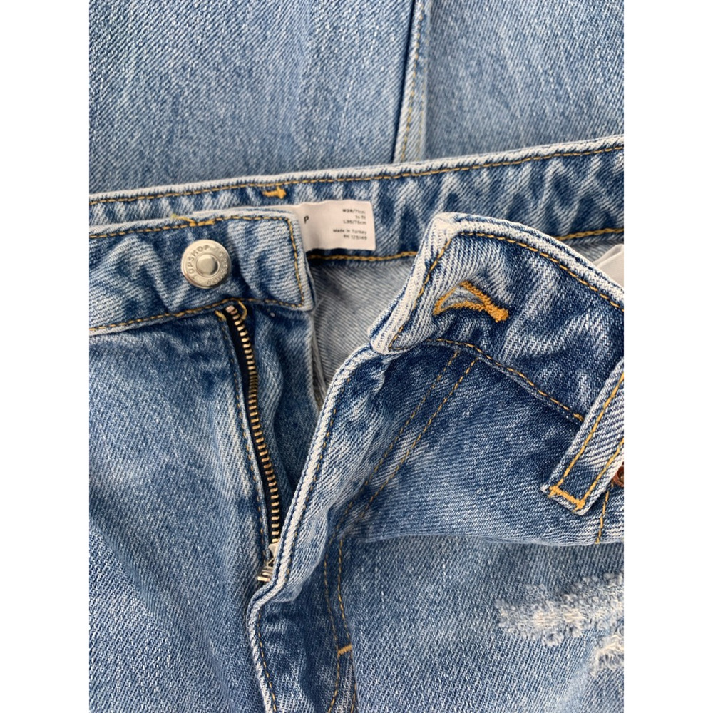 Topshop Mom Jeans Destroyed Denim Size 28 - Picture 4 of 8